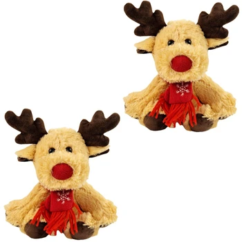 Рождественские плюшевые куклы Игрушки 20 см Рождественские плюшевые куклы-лоси Рождественские украшения Подарок на Рождество День рождения Новый год